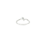 Sterling Silver 0.05 ctw MT Yogo Sapphire Women's Ring Size 6