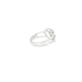Sterling Silver 0.11 ctw MT Yogo Sapphire Women's Ring Size 7.5