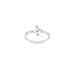 Sterling Silver 0.11 ctw MT Yogo Sapphire Women's Ring Size 7.5