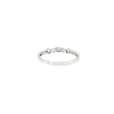 Sterling Silver 0.15 ctw MT Yogo Sapphire Women's Ring Size 10