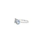 Sterling Silver 0.35 ctw MT Yogo Sapphire Women's Ring Size 5.75