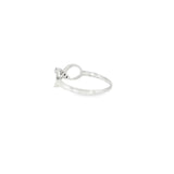 Sterling Silver 0.12 ctw MT Yogo Sapphire Women's Ring Size 7.5