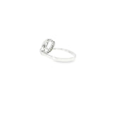 Sterling Silver 0.14 ctw MT Yogo Sapphire Women's Ring Size 5.75