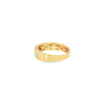 14k Yellow Gold 0.25 ctw Geometric Women's Diamond Ring