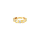 14k Yellow Gold 0.25 ctw Geometric Women's Diamond Ring