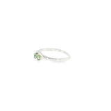 Sterling Silver 0.21 ctw Montana Sapphire Ring
