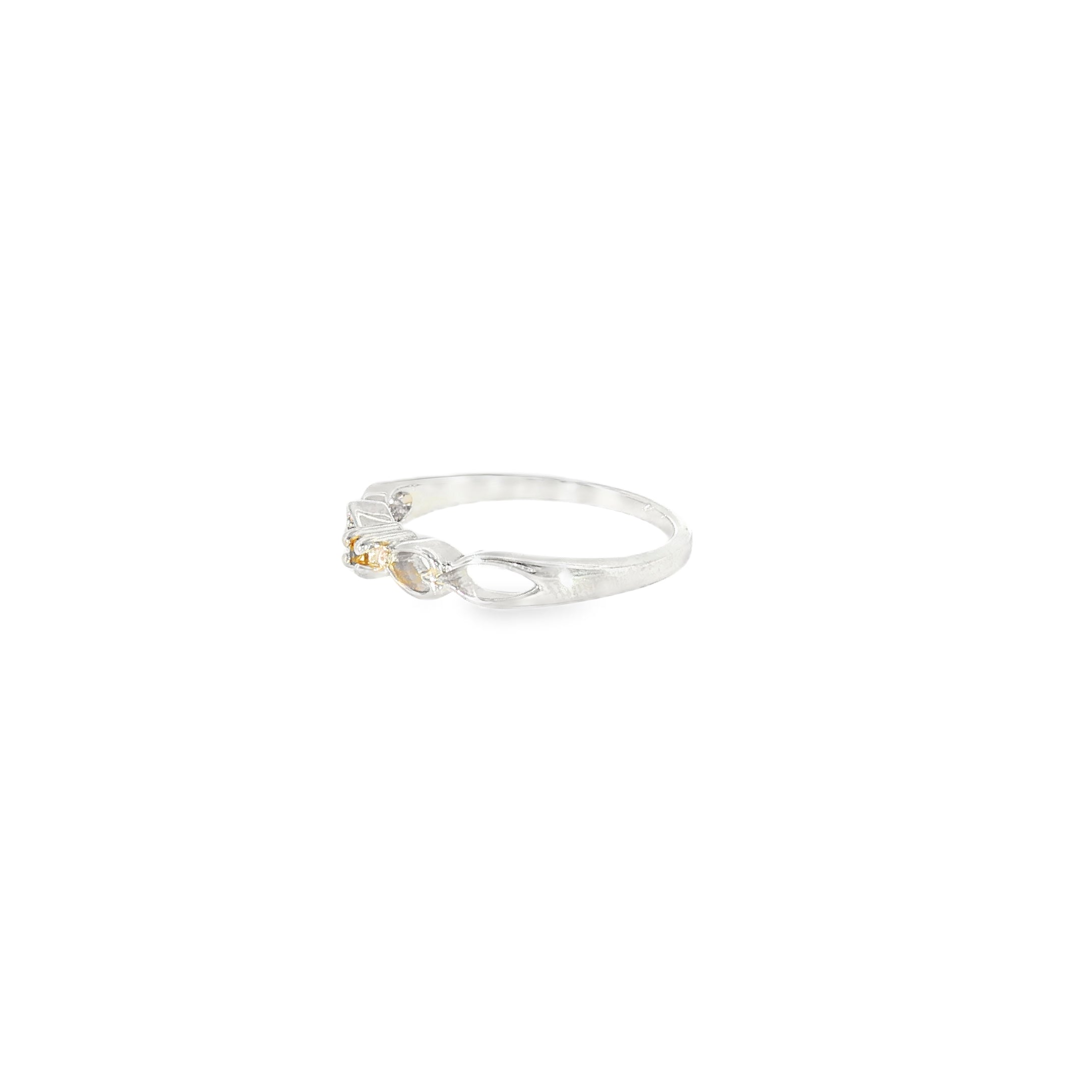 Sterling Silver Yellow Montana Sapphire Ring