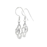 Sterling Silver 0.22 ctw Dangle MT Yogo Sapphire Earrings