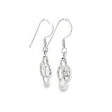 Sterling Silver 0.22 ctw Dangle MT Yogo Sapphire Earrings
