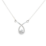 Sterling Silver 0.08 ctw MT Yogo Sapphire Pendant