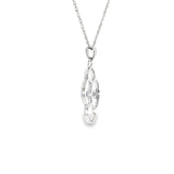 Sterling Silver 0.10 ctw MT Yogo Sapphire Pendant