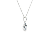 Sterling Silver 0.12 ctw MT Yogo Sapphire Pendant