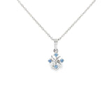 Sterling Silver 0.12 ctw MT Yogo Sapphire Pendant