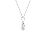 Sterling Silver 0.12 ctw MT Yogo Sapphire Pendant