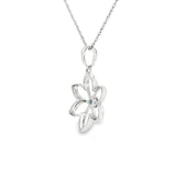 Sterling Silver 0.15 ctw Nature Inspired MT Yogo Sapphire Pendant