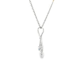 Sterling Silver 0.06 ctw MT Yogo Sapphire Pendant