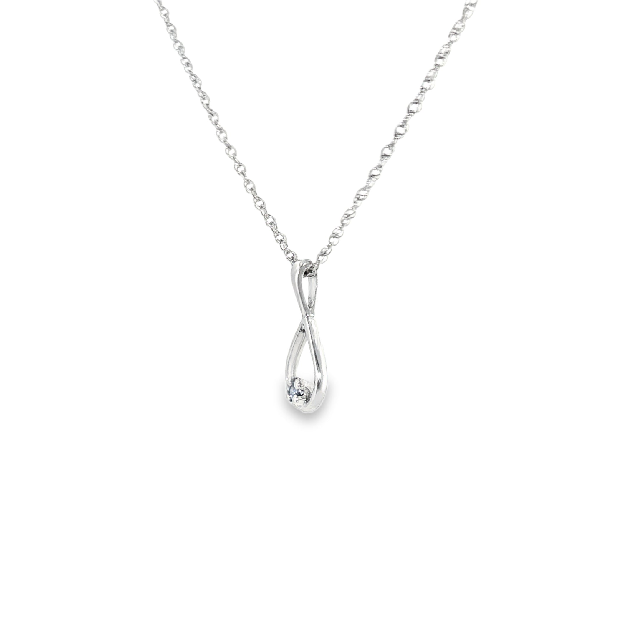 Sterling Silver 0.04 ctw MT Yogo Sapphire Pendant