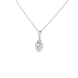 Sterling Silver 0.08 ctw MT Yogo Sapphire Pendant