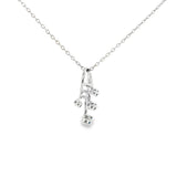 Sterling Silver 0.13 ctw Nature Inspired MT Yogo Sapphire Pendant