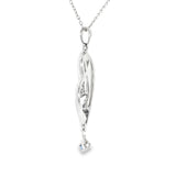 Sterling Silver 0.19 ctw MT Yogo Sapphire Pendant