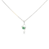 Sterling Silver 0.21 ctw Montana Sapphire Pendant