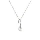 Sterling Silver 0.13 ctw Montana Sapphire Pendant