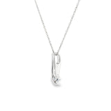Sterling Silver 0.13 ctw Montana Sapphire Pendant