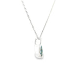 Sterling Silver 0.38 ctw Montana Sapphires Pendant