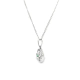 Sterling Silver 0.13 ctw Montana Sapphire Pendant