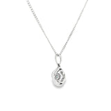 Sterling Silver 0.13 ctw Montana Sapphire Pendant