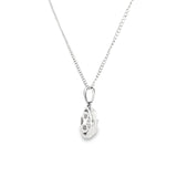 Sterling Silver 0.13 ctw Montana Sapphire Pendant