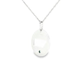 Sterling Silver 0.04 ctw Montana State Montana Sapphire Pendant
