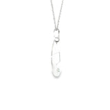 Sterling Silver 0.04 ctw Montana State Montana Sapphire Pendant