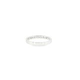 14k White Gold Channel Set 0.24ctw MT Yogo Sapphire Women's Ring