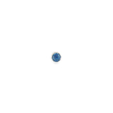 14k White Gold 0.44ctw MT Yogo Sapphire Solitaire Pendant