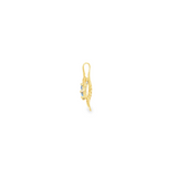 14k Yellow Gold 0.10ctw MT Yogo Sapphire Free Form Pendant
