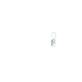 14k White Gold 0.13ctw MT Yogo Sapphire Solitaire Pendant