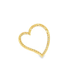 14k Yellow Gold 1.50ctw MT Yogo Sapphire Heart Pendant