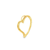 14k Yellow Gold 1.50ctw MT Yogo Sapphire Heart Pendant