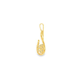 14k Yellow Gold 0.33ctw MT Yogo Sapphire Nature Inspired Pendant