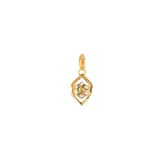 14k Yellow Gold 0.25ctw MT Yogo Sapphire Nature Inspired Pendant