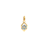 14k Yellow Gold 0.25ctw MT Yogo Sapphire Nature Inspired Pendant