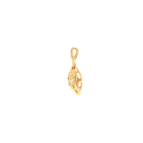 14k Yellow Gold 0.25ctw MT Yogo Sapphire Nature Inspired Pendant