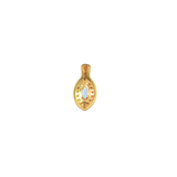 14k Yellow Gold 0.15ctw MT Yogo Sapphire Halo Pendant