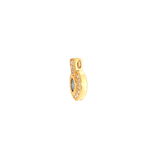 14k Yellow Gold 0.15ctw MT Yogo Sapphire Halo Pendant