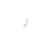 14k White Gold 0.06ctw MT Yogo Sapphire Moon Pendant