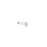 14k White Gold Stud 0.10 ctw MT Yogo Sapphire Earrings