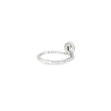 14k White Gold Modern 0.26ctw MT Yogo Sapphire Women's Ring