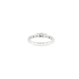 14k White Gold 3 Stone 0.20ctw MT Yogo Sapphire Women's Ring