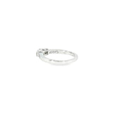 14k White Gold 3 Stone 0.20ctw MT Yogo Sapphire Women's Ring